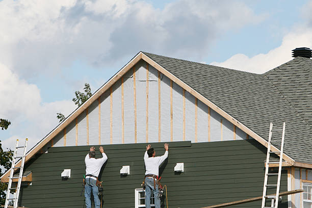 Professional Emergency Siding Repair technician working in Forbes Road, PA